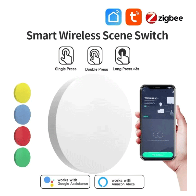 Smart Home Office - Inteligentny bezprzewodowy przycisk scen ZigBee Tuya,