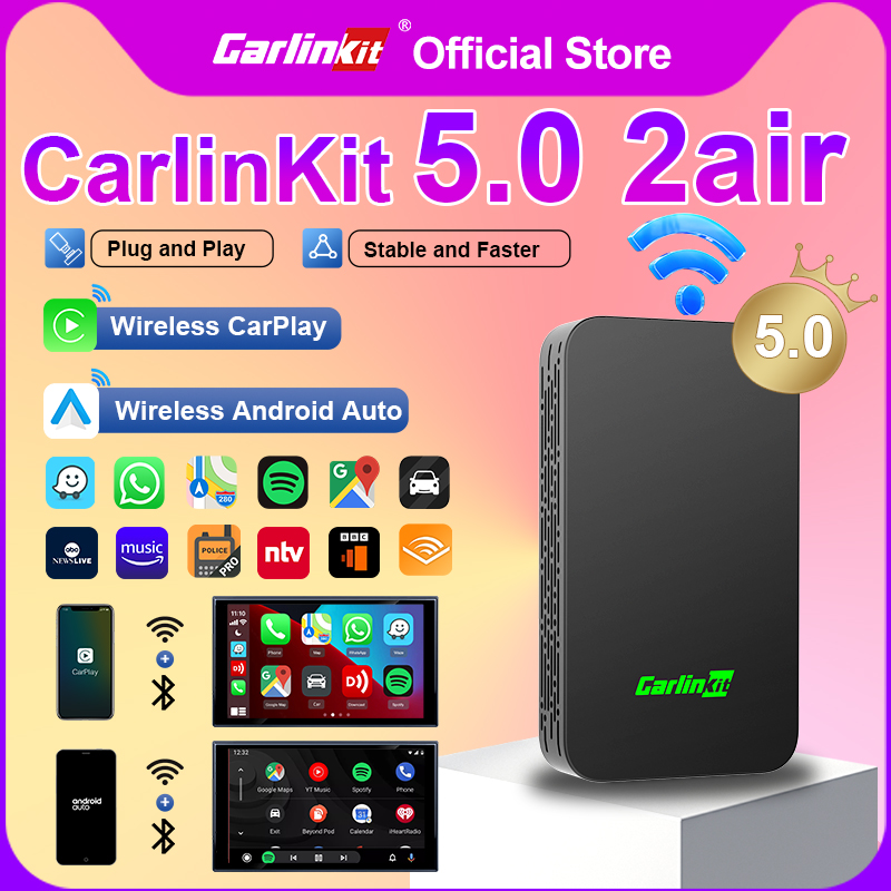 Wifi Smart Plug - CarlinKit 5.0 Przejściówka z przewodowego na