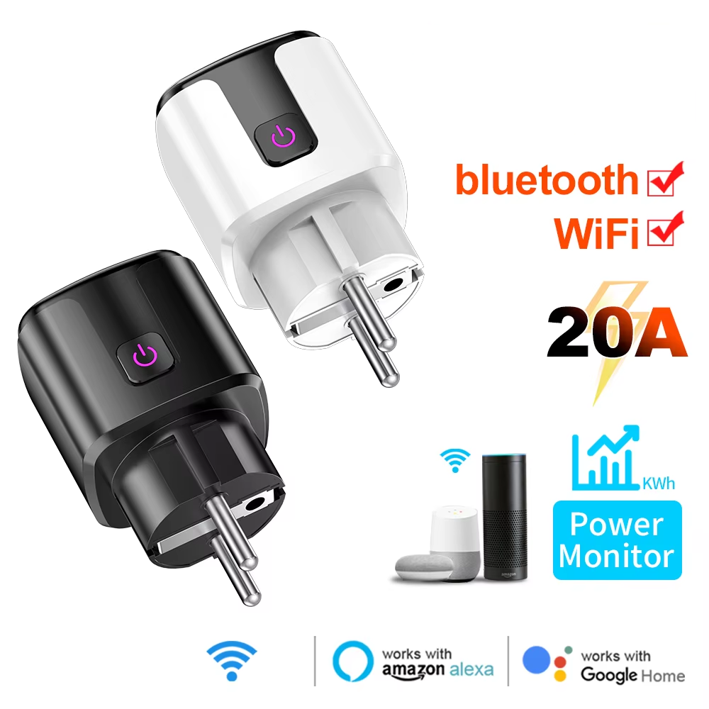 Wifi Smart Plug - Inteligentne gniazdko WiFi+Bluetooth 20A z wtyczką