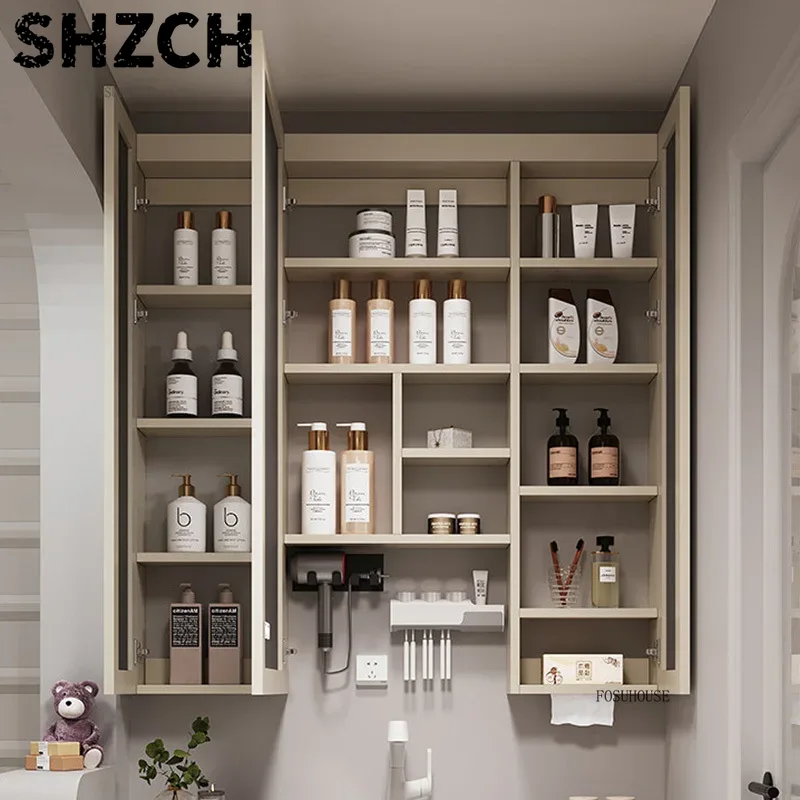 Smart Home Integration - Nowoczesne, pogrubione lustro łazienkowe ze zintegrowaną