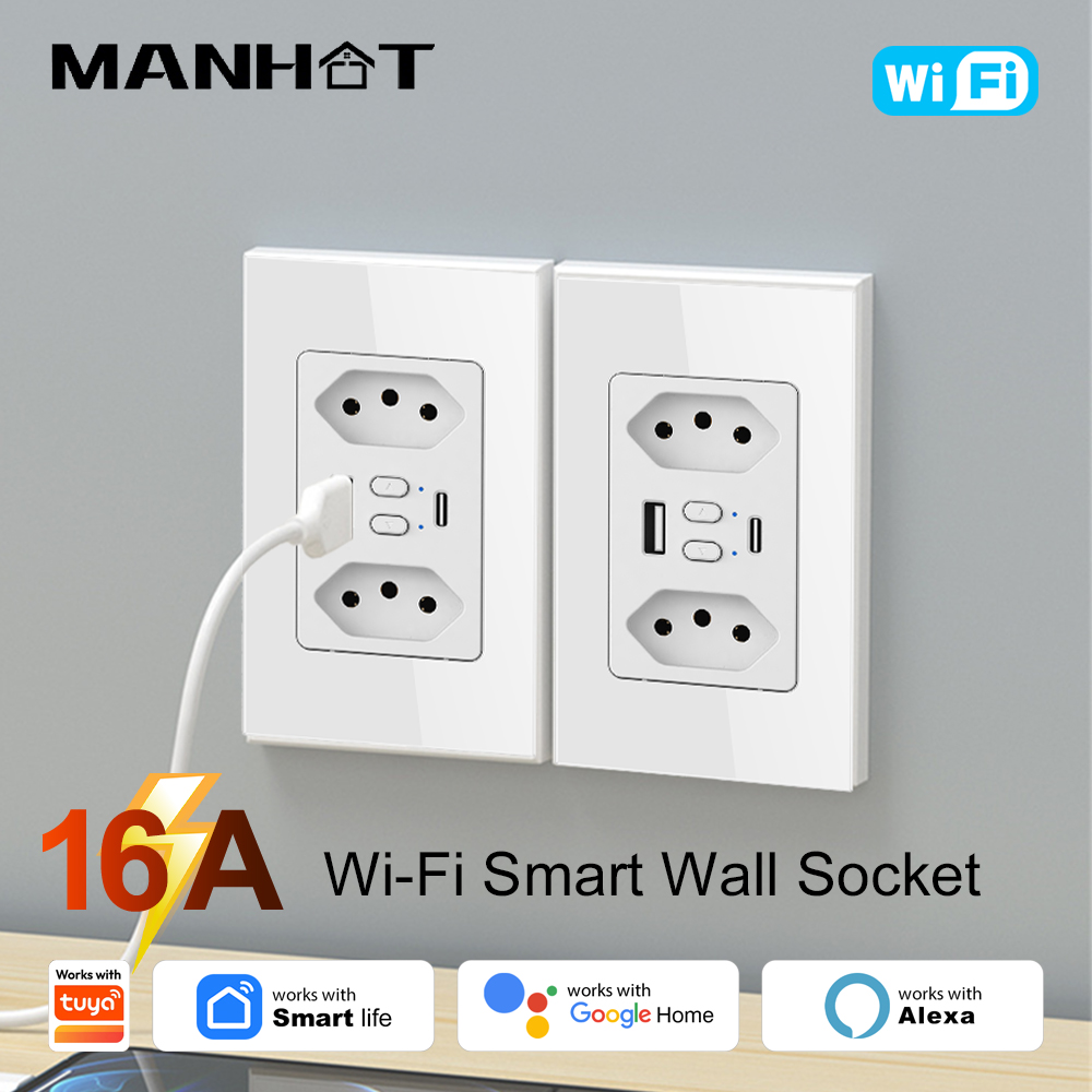 Wifi Smart Plug - Inteligentne gniazdko WiFi MANHOT Brazylia z