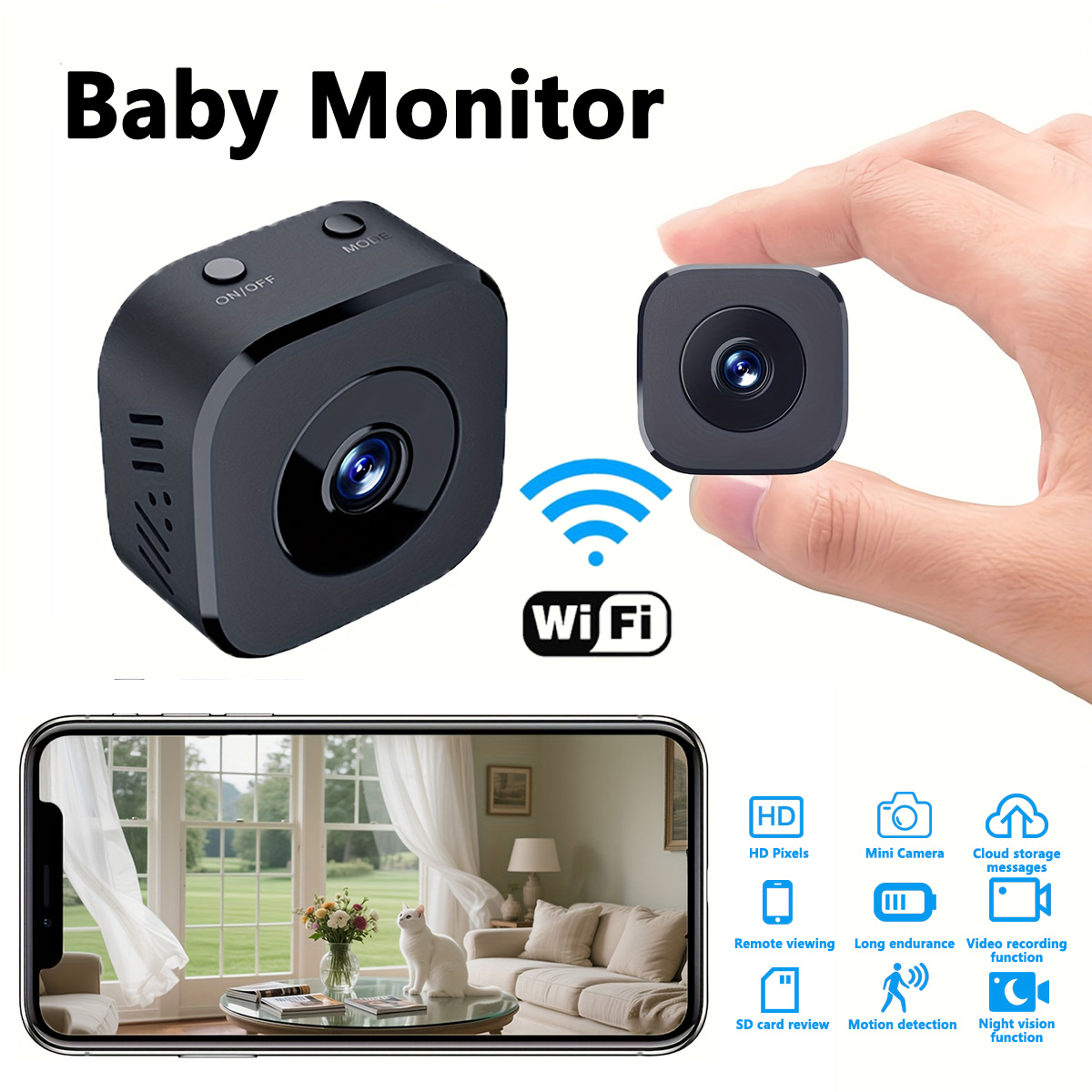 Security Ip Camera - Miniaturowa kamera WiFi HD 1080P do