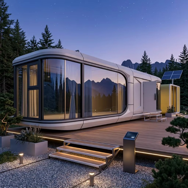 Airbnb Smart Home - Nowoczesna kapsuła kosmiczna, mały prefabrykowany domek