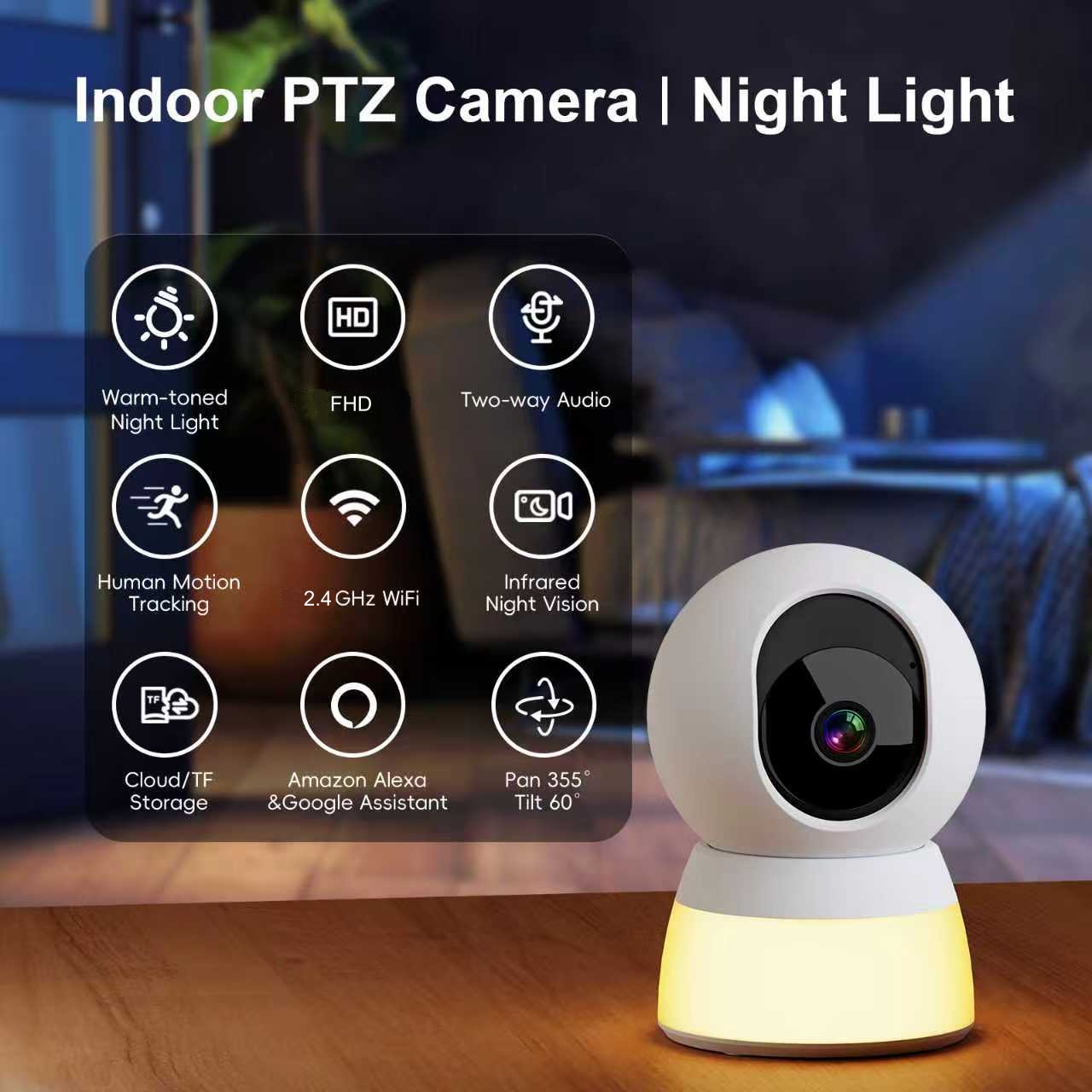 Smart Baby Night Light - Inteligentny monitor dla dziecka z lampką