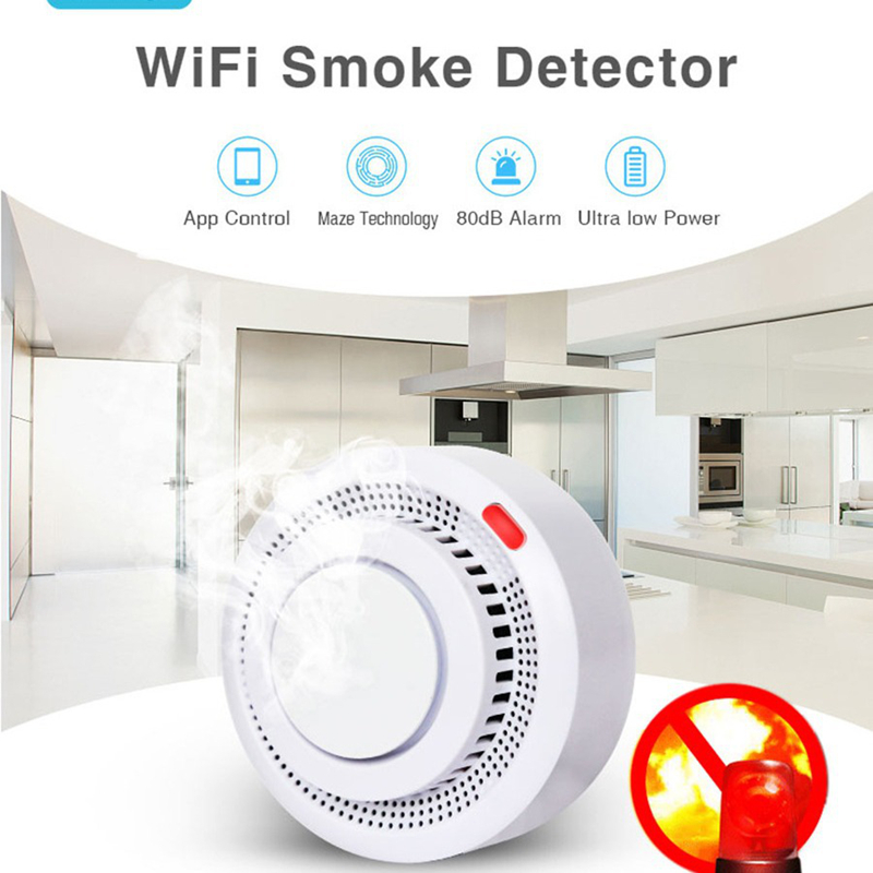 Smart Smoke Detector - Czujnik dymu Tuya Smart WIFI, alarm