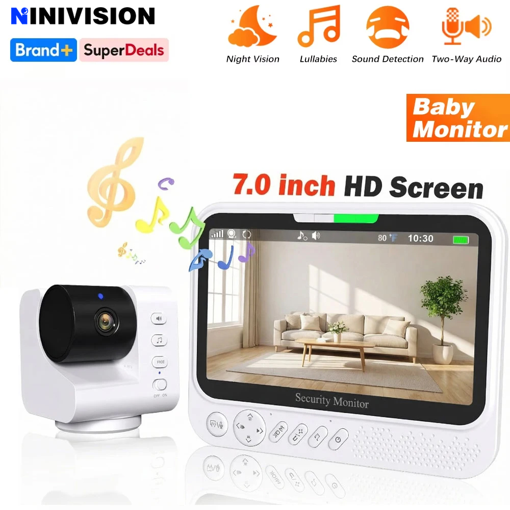 Smart Baby Night Light - Inteligentny monitor dla dziecka z 7-calowym