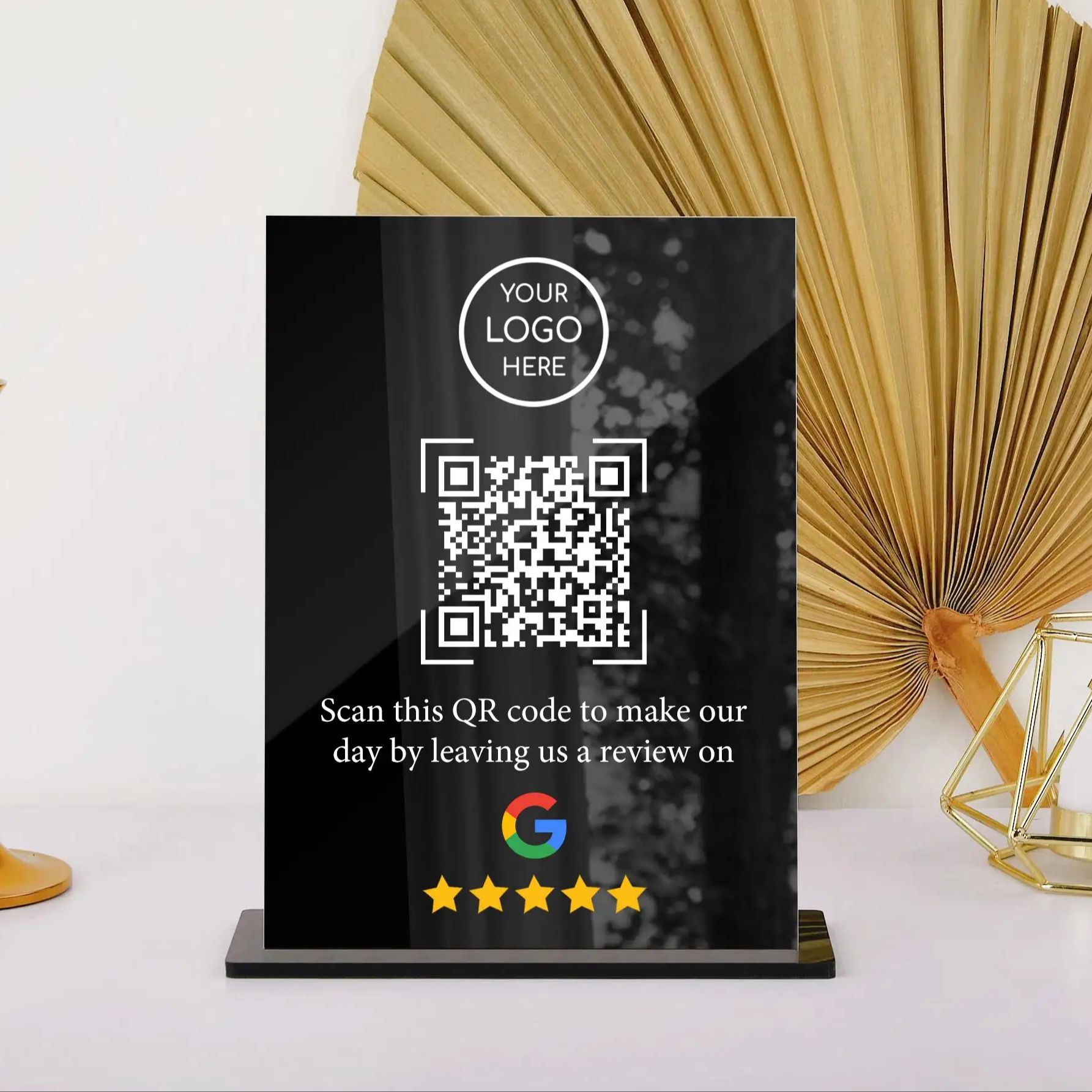 Airbnb Smart Home - Personalizowany akrylowy stojak z kodem QR