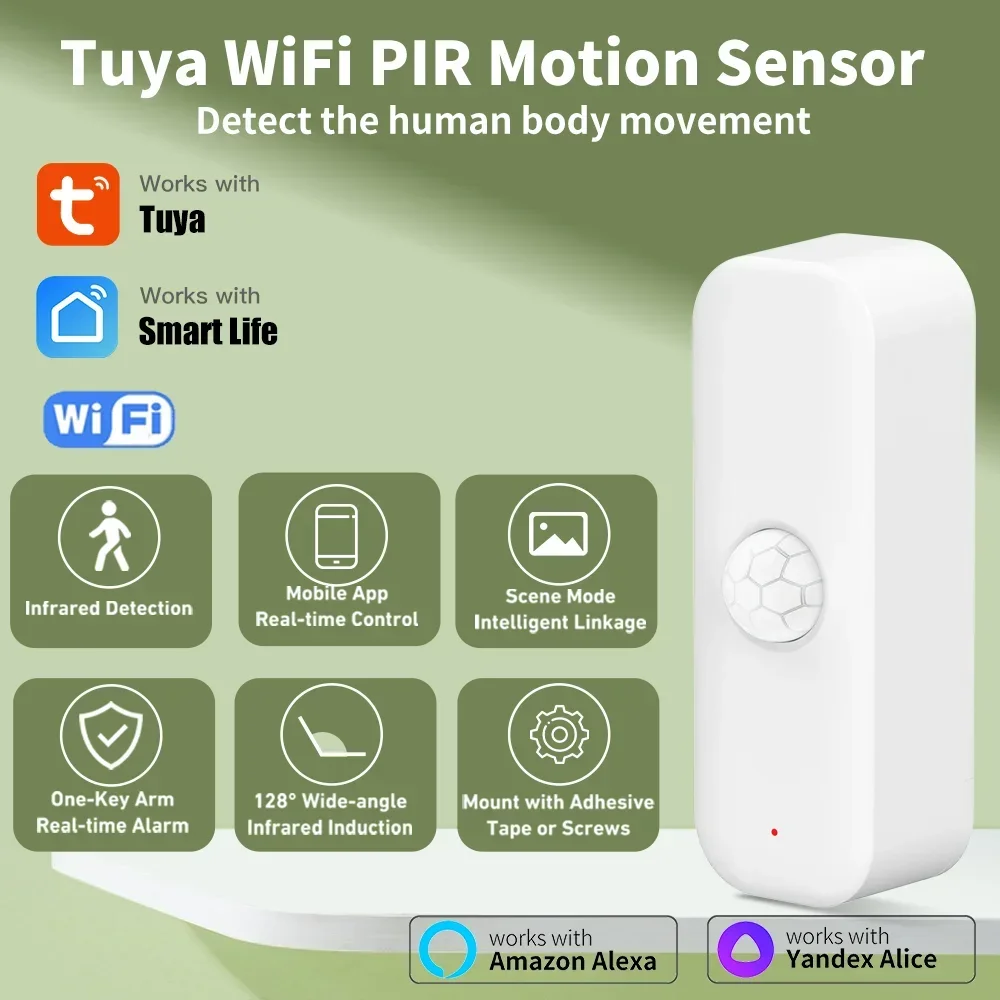 Smart Home Web - Tuya WiFI Czujnik ruchu PIR Inteligentny