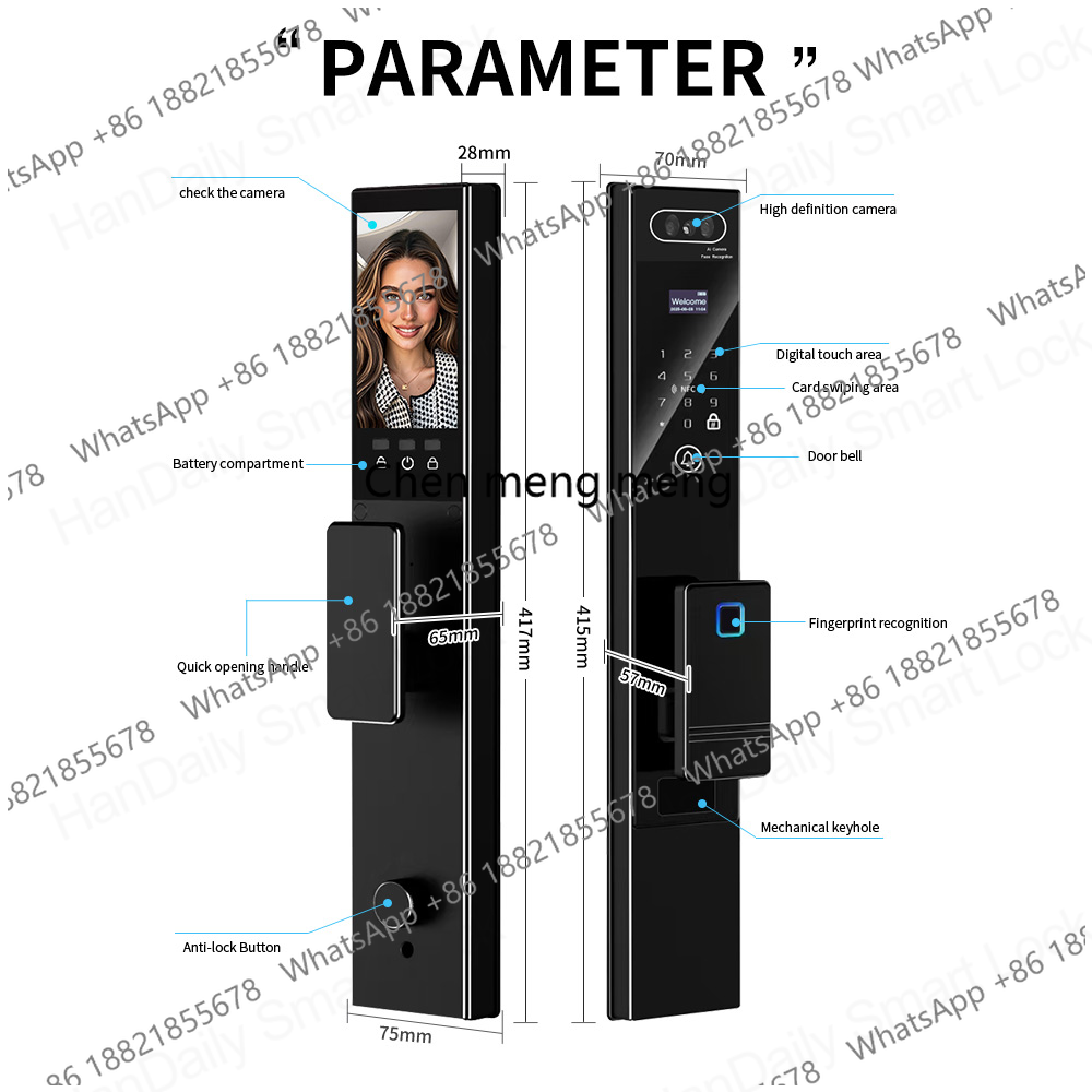 Handaily Zamek do drzwi z odci – Smart Home Video Doorbell Installation recenzja i cena