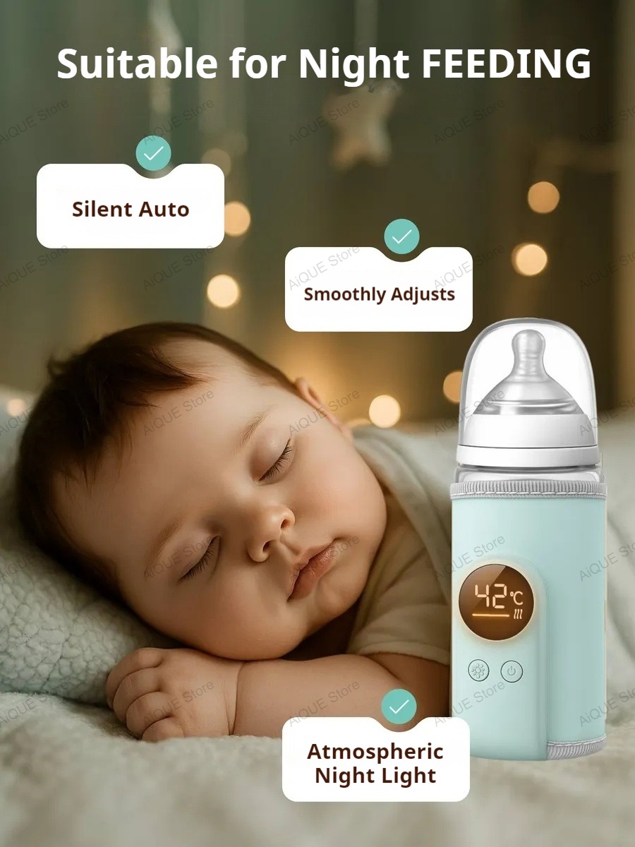 AIQUE USB 35-55 ℃   Podgrzewac – Smart Baby Night Light recenzja i cena