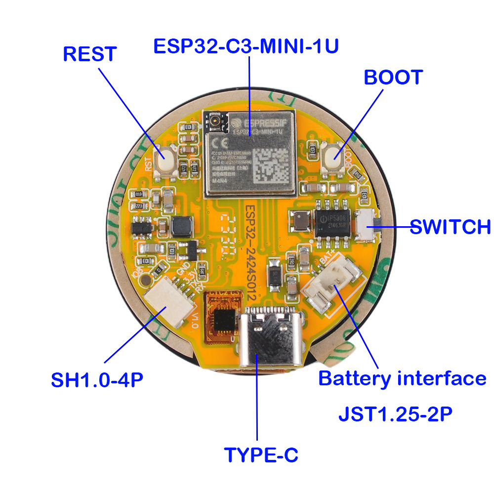 Wyświetlacz ESP32 1,28 cala ES – Smart Home Web recenzja i cena