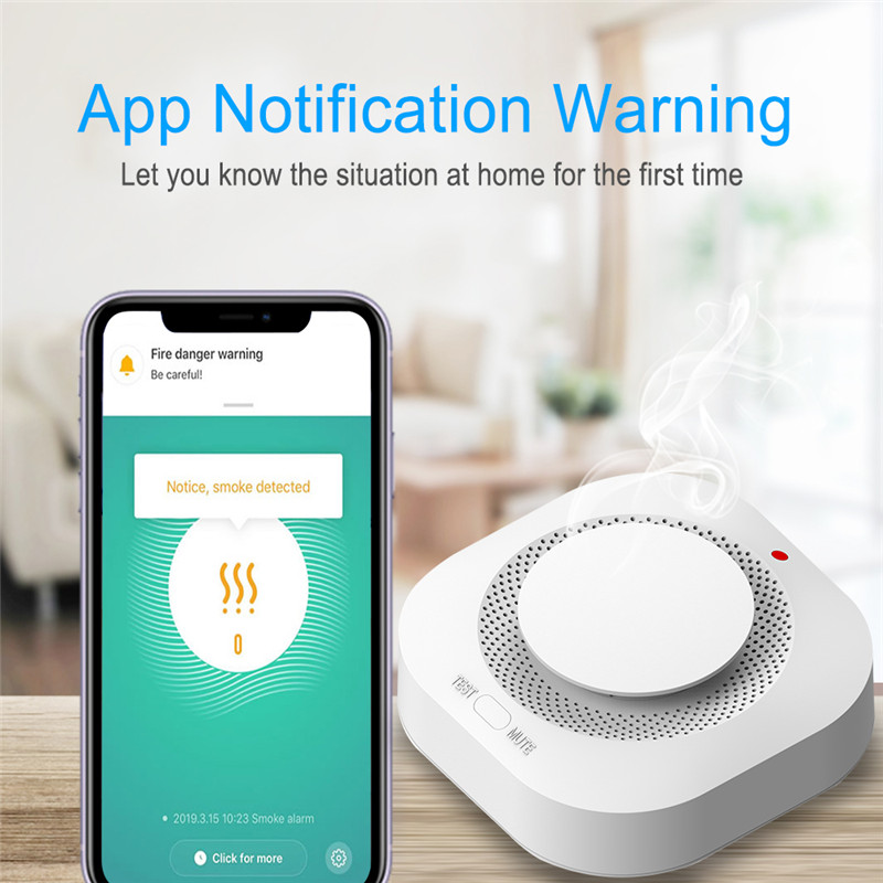 Tuya WiFi czujnik detektor dym – Smart Smoke Detector recenzja i cena