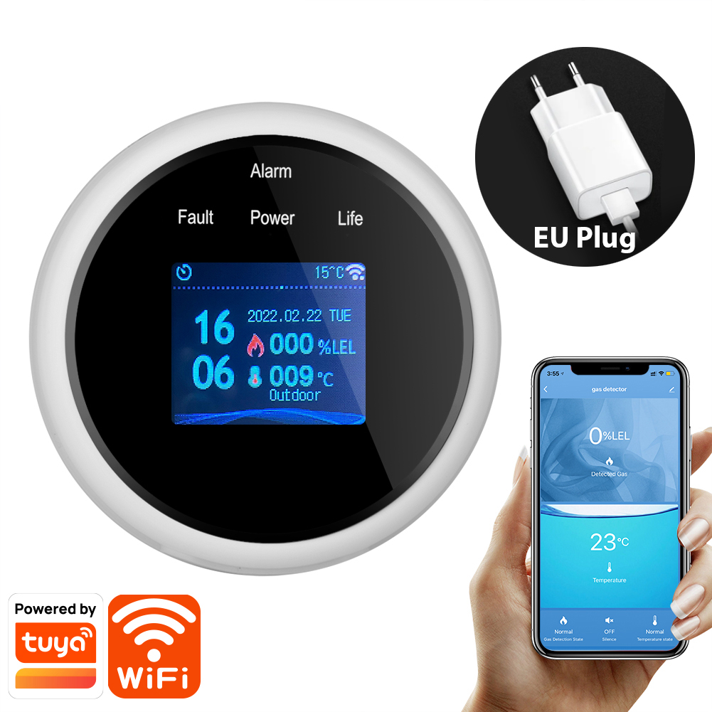 Czujnik wycieku gazu Tuya WiFi – Smart Smoke Detector recenzja i cena