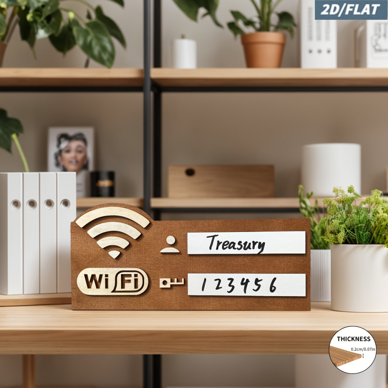 Drewniana tabliczka 2D z hasłe – Airbnb Smart Home recenzja i cena