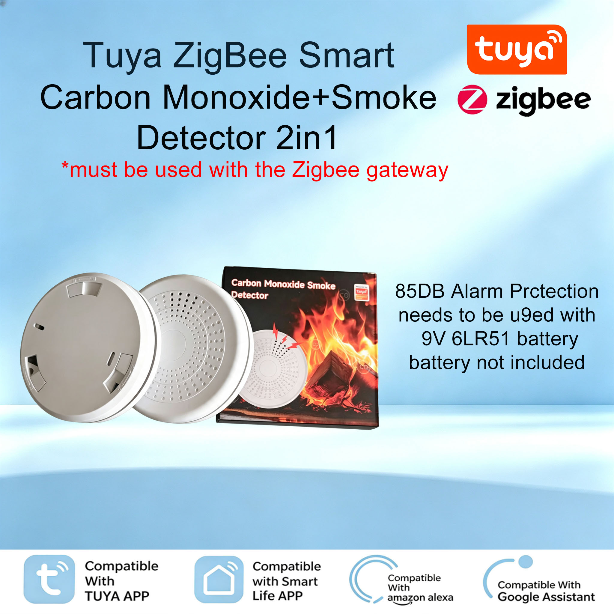 Inteligentny alarm kompozytowy – Smart Smoke Detector recenzja i cena