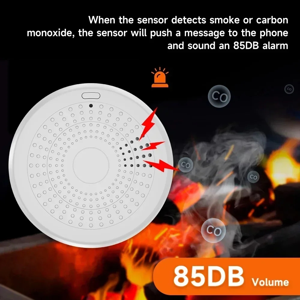 Inteligentny alarm kompozytowy – Smart Smoke Detector recenzja i cena